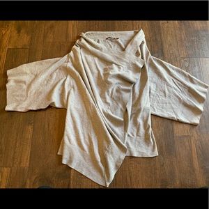 RED brand gray 3/4 sleeve cardigan